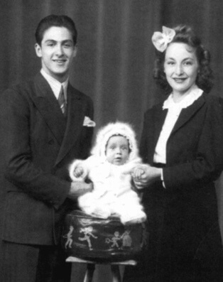 Rose Gerard Pacino with her ex-husband and their son.